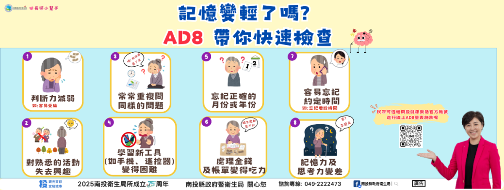 AD8極早期失智症篩檢量表